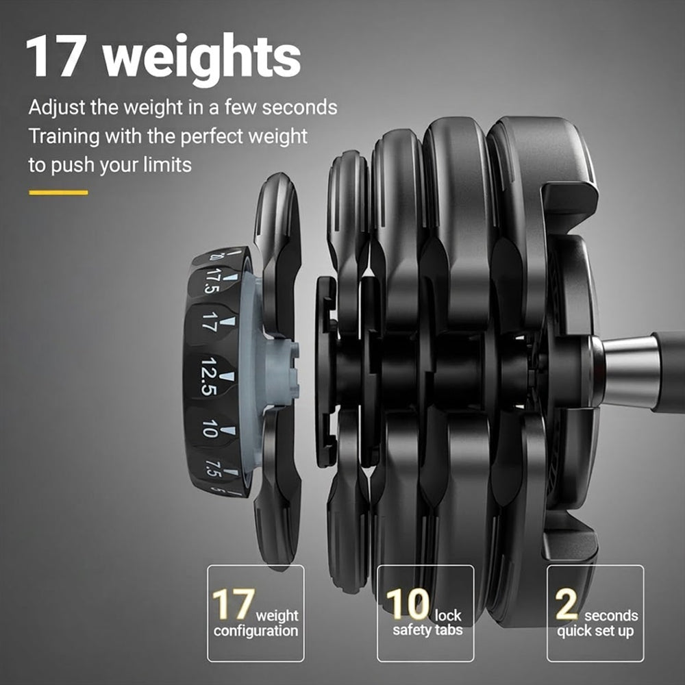 Adjustable Dumbbells 40Kg 2PCS Set
