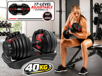 Thumbnail for Adjustable Dumbbells 40KG