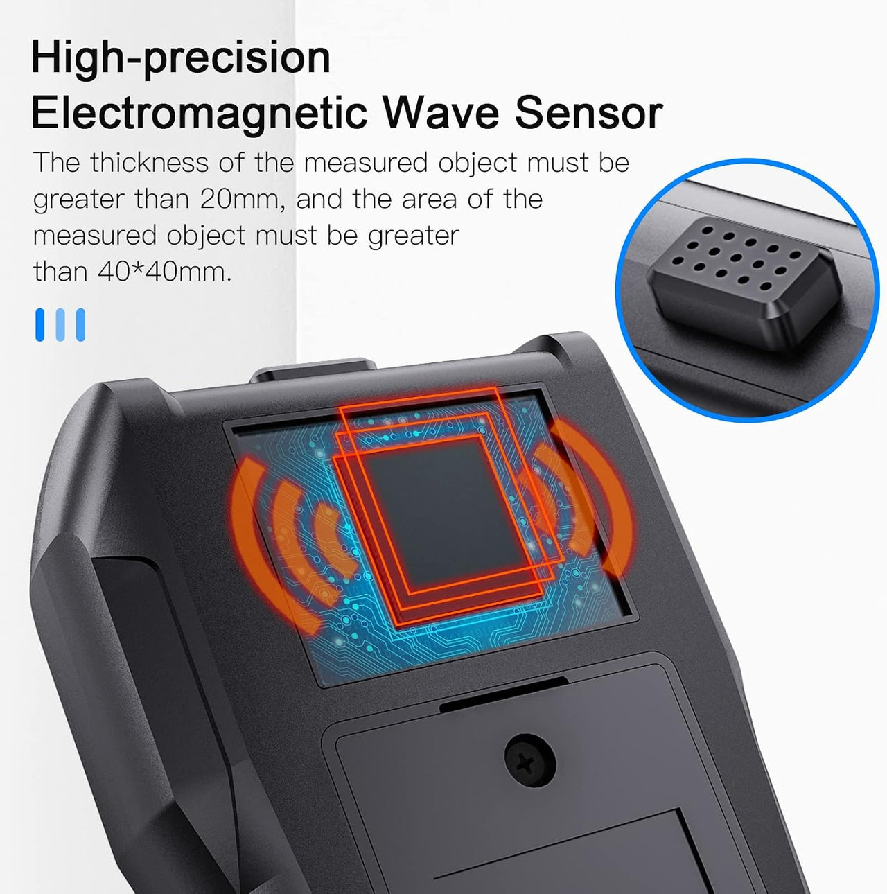 Inductive Pinless Moisture Meter with Colour Display