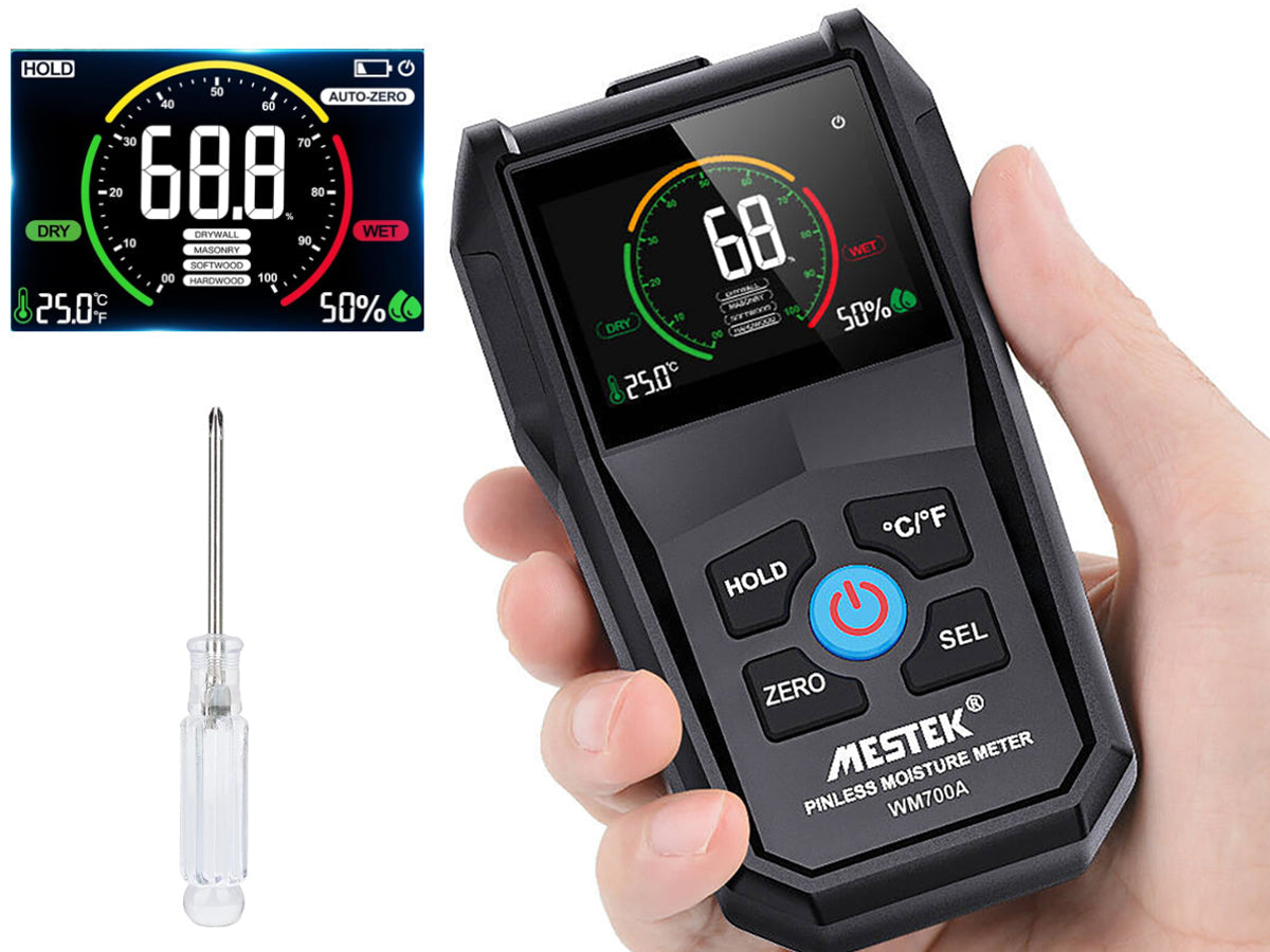Inductive Pinless Moisture Meter with Colour Display
