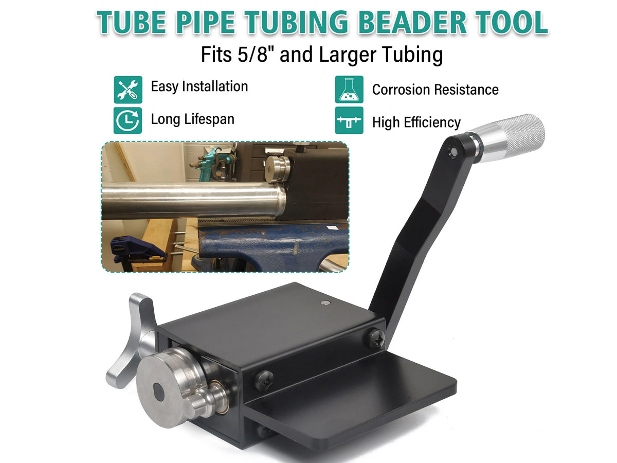 Tube Pipe Tubing Beader Tool Bead Roller Intake & Intercooler Piping For 5/8"