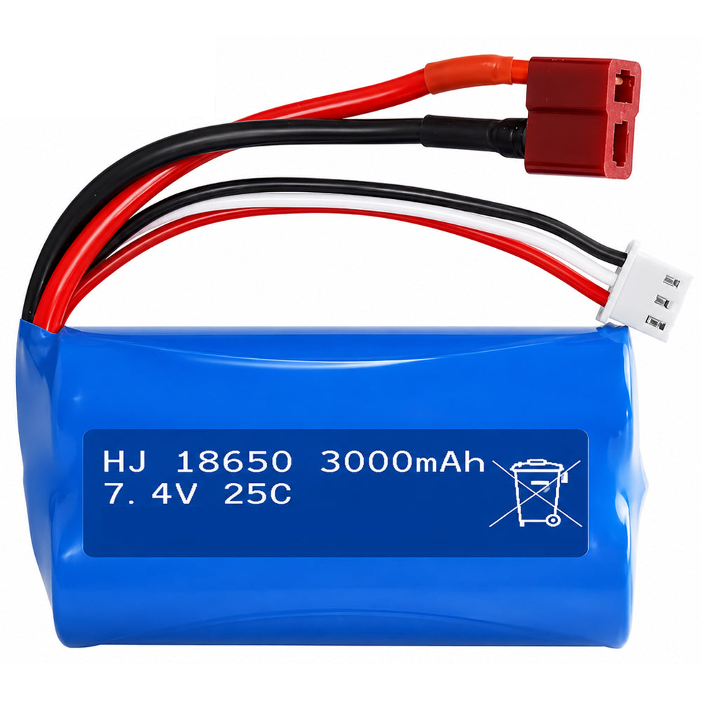 7.4V 3000mAh Li-ion Rechargeable Battery for RC Car