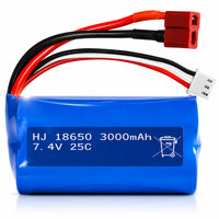 Thumbnail for 7.4V 3000mAh Li-ion Rechargeable Battery for RC Car
