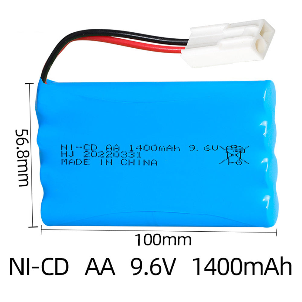 9.6V 1400mAh Rechargeable Battery for RC Car Boat