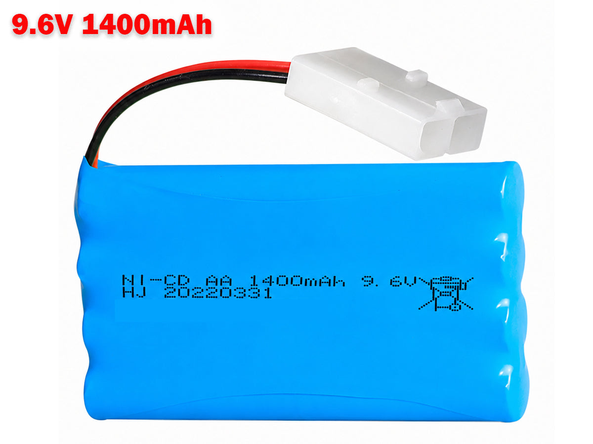 9.6V 1400mAh Rechargeable Battery for RC Car Boat