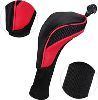 Thumbnail for 3pcs Golf Club Head Covers for Driver and Fairway Woods, Golf Accessories(Red&Black)