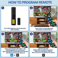 Thumbnail for Universal TV Remote Big Button