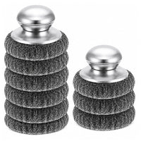 Thumbnail for 8PCS Steel Wool Scrubber Set with 2 Handles