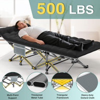 Thumbnail for Foldable Camping Bed with Mattress