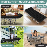 Thumbnail for Foldable Camping Bed with Mattress