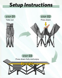 Thumbnail for Foldable Camping Bed with Mattress