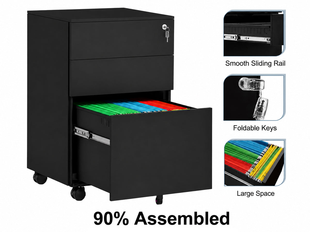 Office Filing Cabinet with Wheels