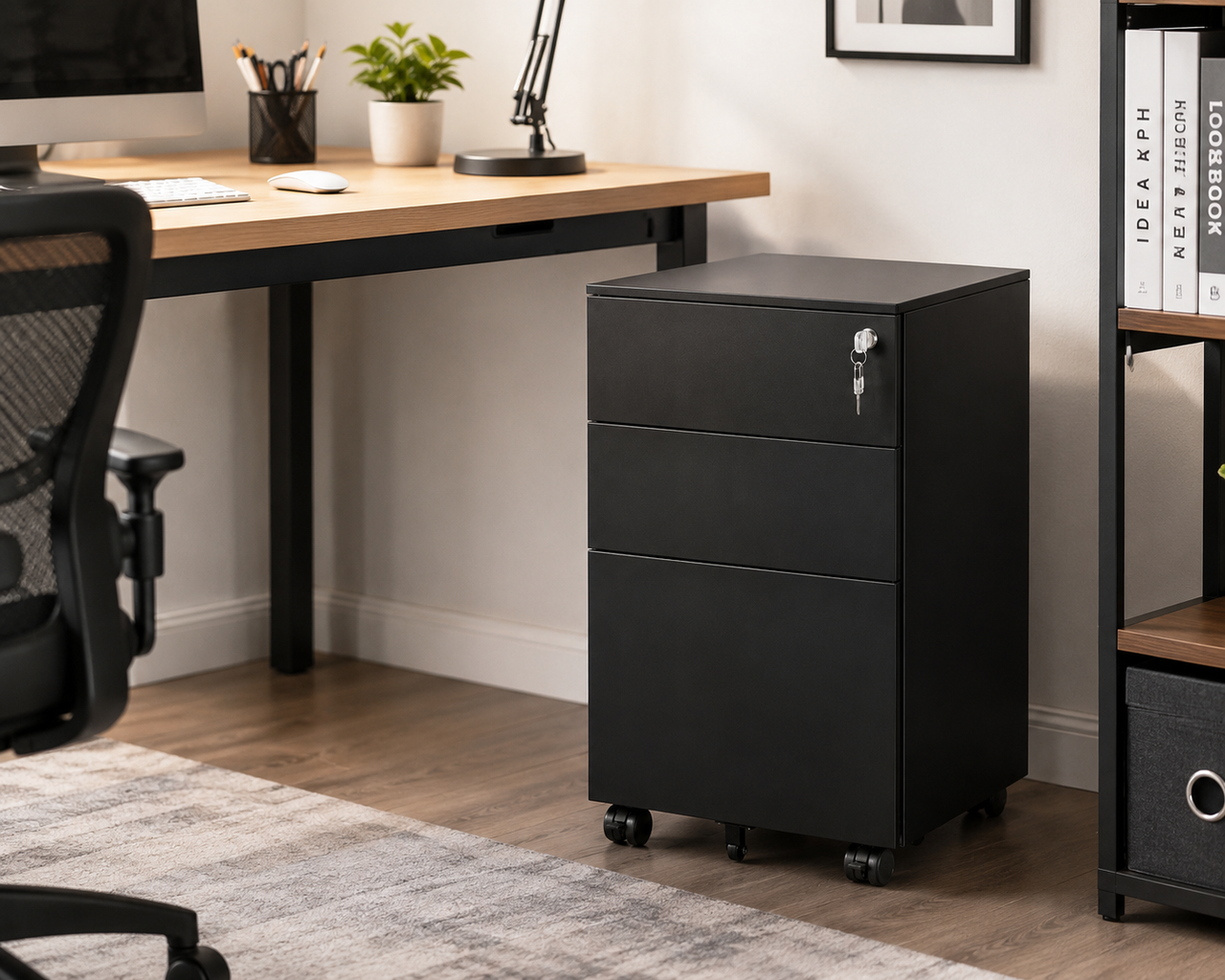 Office Filing Cabinet with Wheels