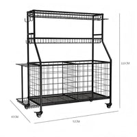 Thumbnail for Sports Equipment Garage Organizer Rolling Ball Storage Rack