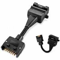 Thumbnail for 7 Pin Male to 12 Pin Flat Female Trailer Adapter Caravan Connector