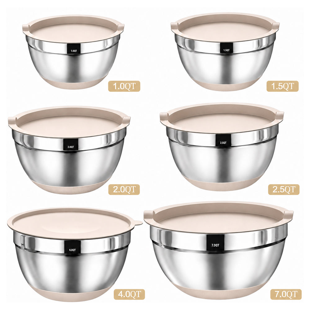 Stainless Steel Mixing Bowl Set 26 Pcs