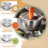 Thumbnail for Stainless Steel Mixing Bowl Set 26 Pcs