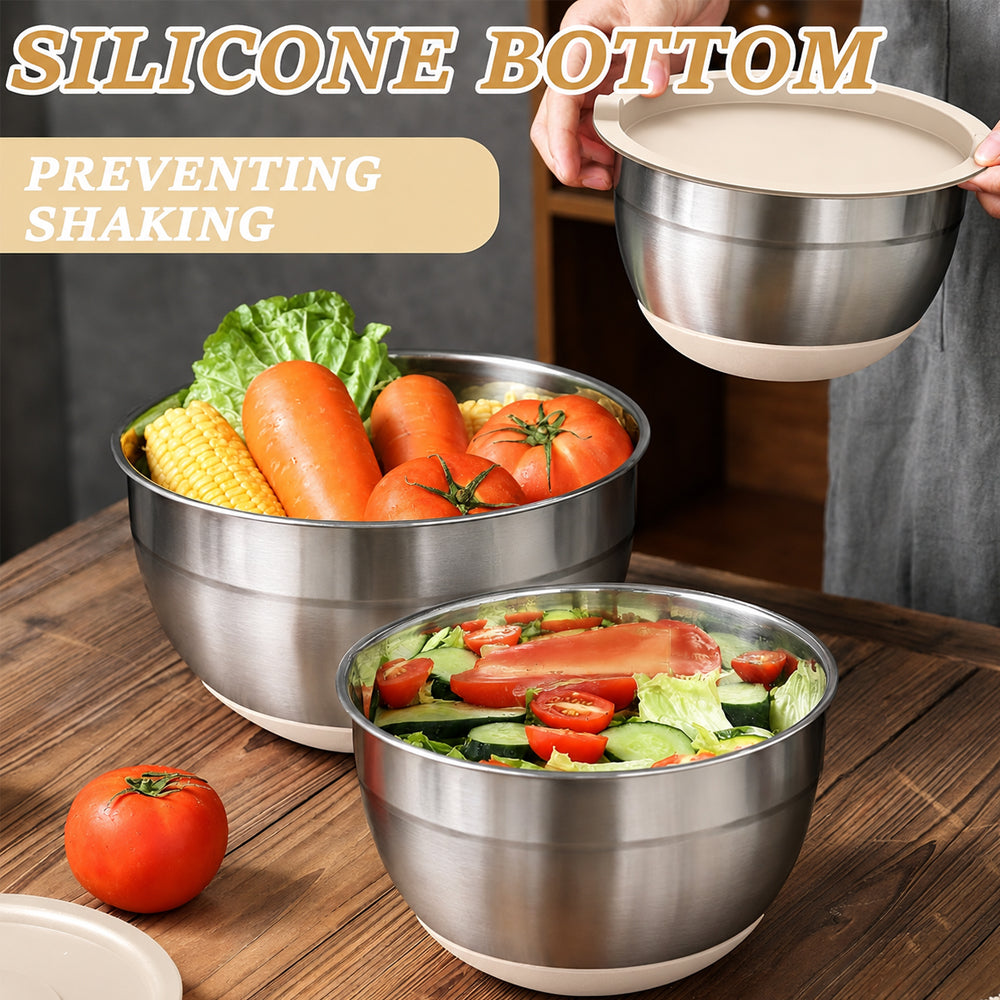 Stainless Steel Mixing Bowl Set 26 Pcs