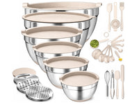 Thumbnail for Stainless Steel Mixing Bowl Set 26 Pcs
