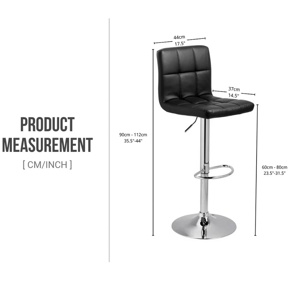 Bar Stool Height Adjustable Bar Stool Set of 2pcs