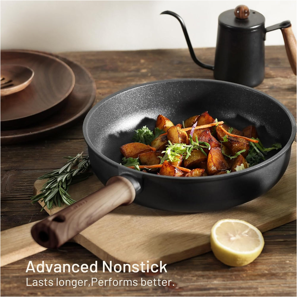 16 Piece Titanium Nonstick Cookware Set Kitchen Pots and Pans Set