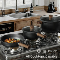 Thumbnail for 16 Piece Titanium Nonstick Cookware Set Kitchen Pots and Pans Set