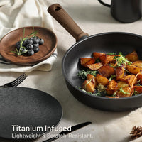 Thumbnail for 16 Piece Titanium Nonstick Cookware Set Kitchen Pots and Pans Set