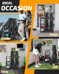 Thumbnail for Golf Bag Holder Organizer Rack