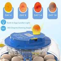 Thumbnail for 18 Eggs Incubator Hatcher Automatic Double Layer Hatching Machine