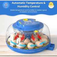 Thumbnail for 18 Eggs Incubator Hatcher Automatic Double Layer Hatching Machine
