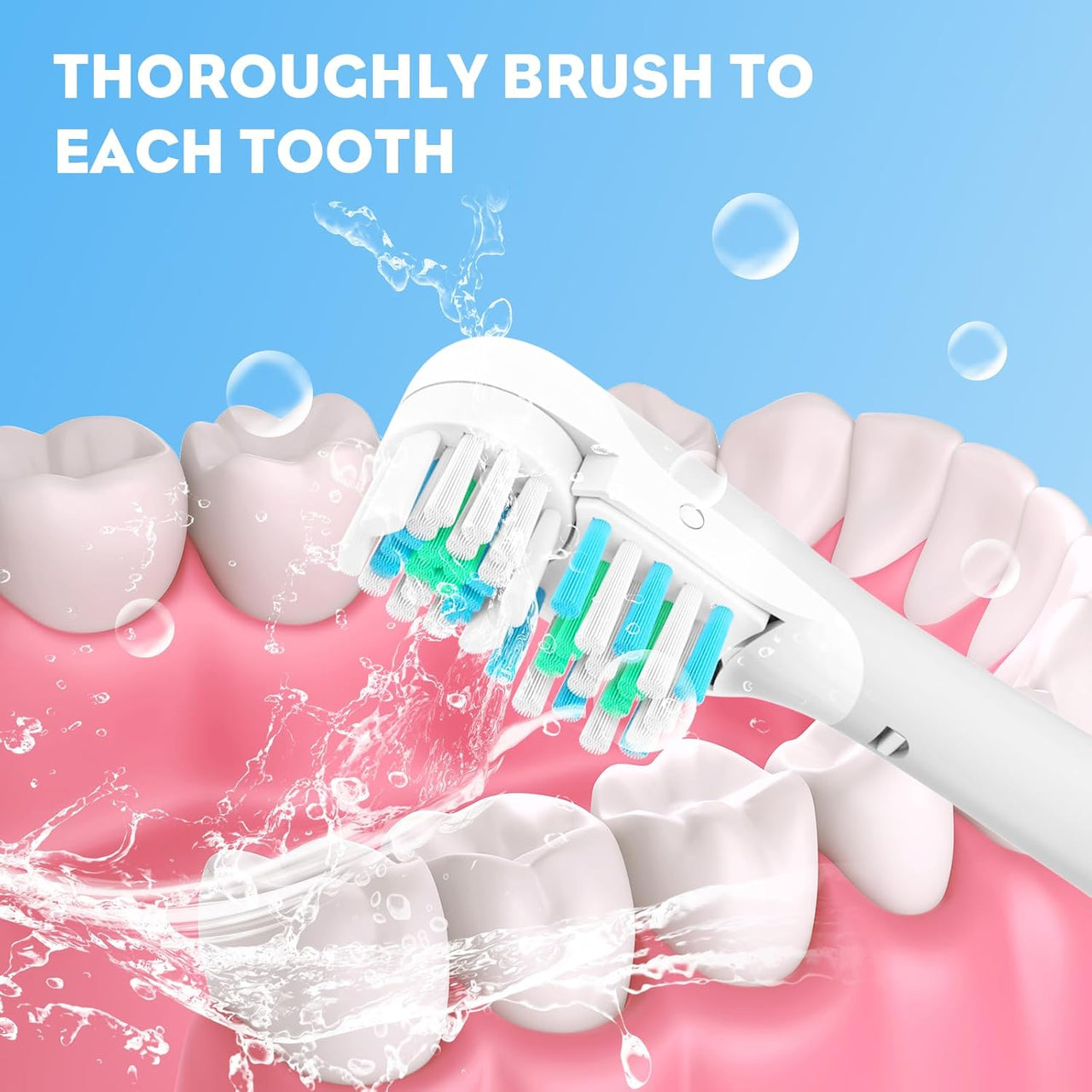 16Pcs Dual Toothbrush Accessories Electric Brush Heads for Oral-B 3733 4732 4734