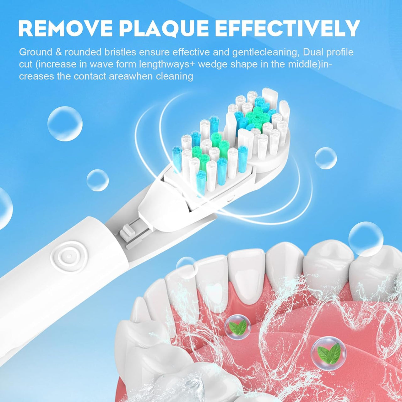 16Pcs Dual Toothbrush Accessories Electric Brush Heads for Oral-B 3733 4732 4734