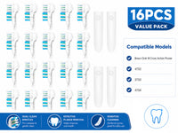 Thumbnail for 16Pcs Dual Toothbrush Accessories Electric Brush Heads for Oral-B 3733 4732 4734