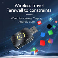 Thumbnail for Wireless Apple Carplay Adapter Android Auto Adapter USB Car Dongle Connect Box