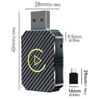 Thumbnail for Wireless Apple Carplay Adapter Android Auto Adapter USB Car Dongle Connect Box