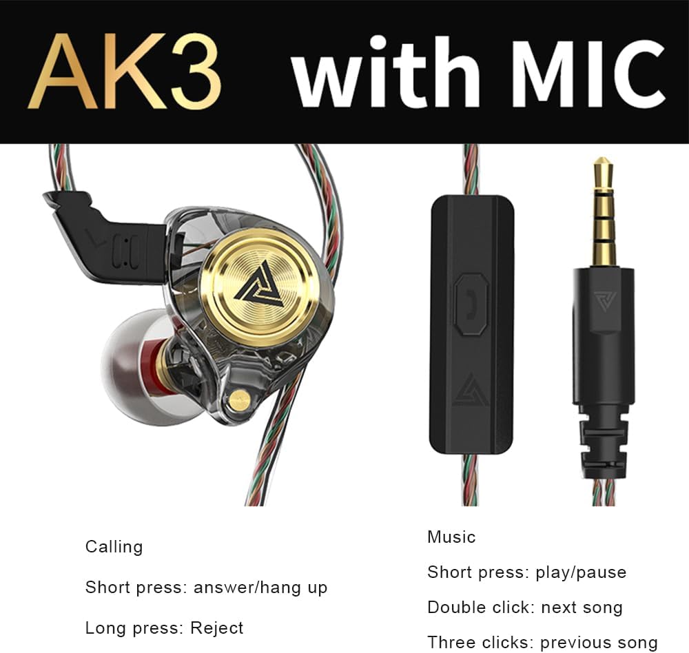 Wired Gaming Earbuds with Mic