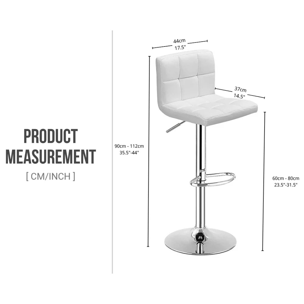 Bar Stool Height Adjustable Bar Stool Set of 2pcs