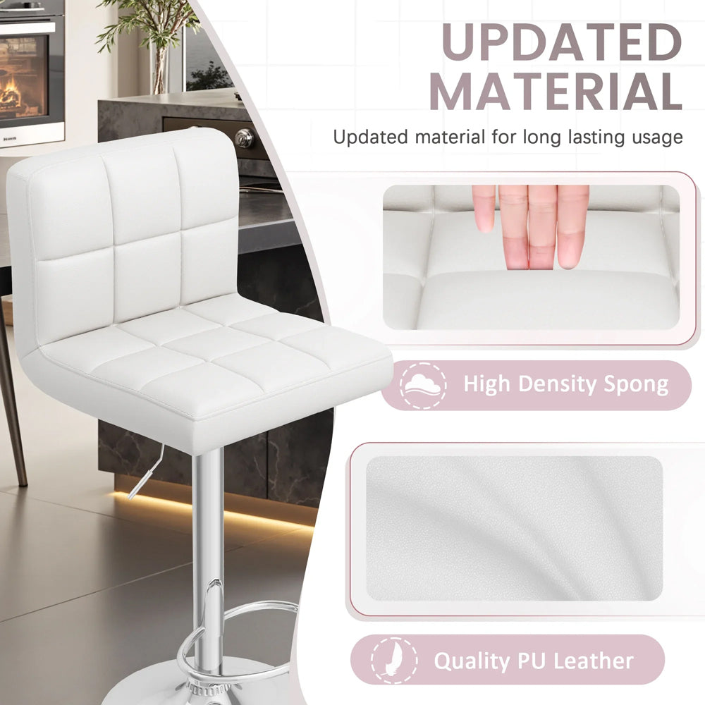 Bar Stool Height Adjustable Bar Stool Set of 2pcs