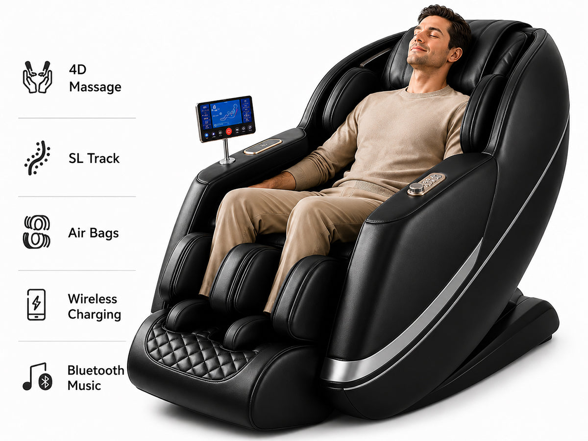 4D Zero-Gravity SL-Track Massage Recliner Chair
