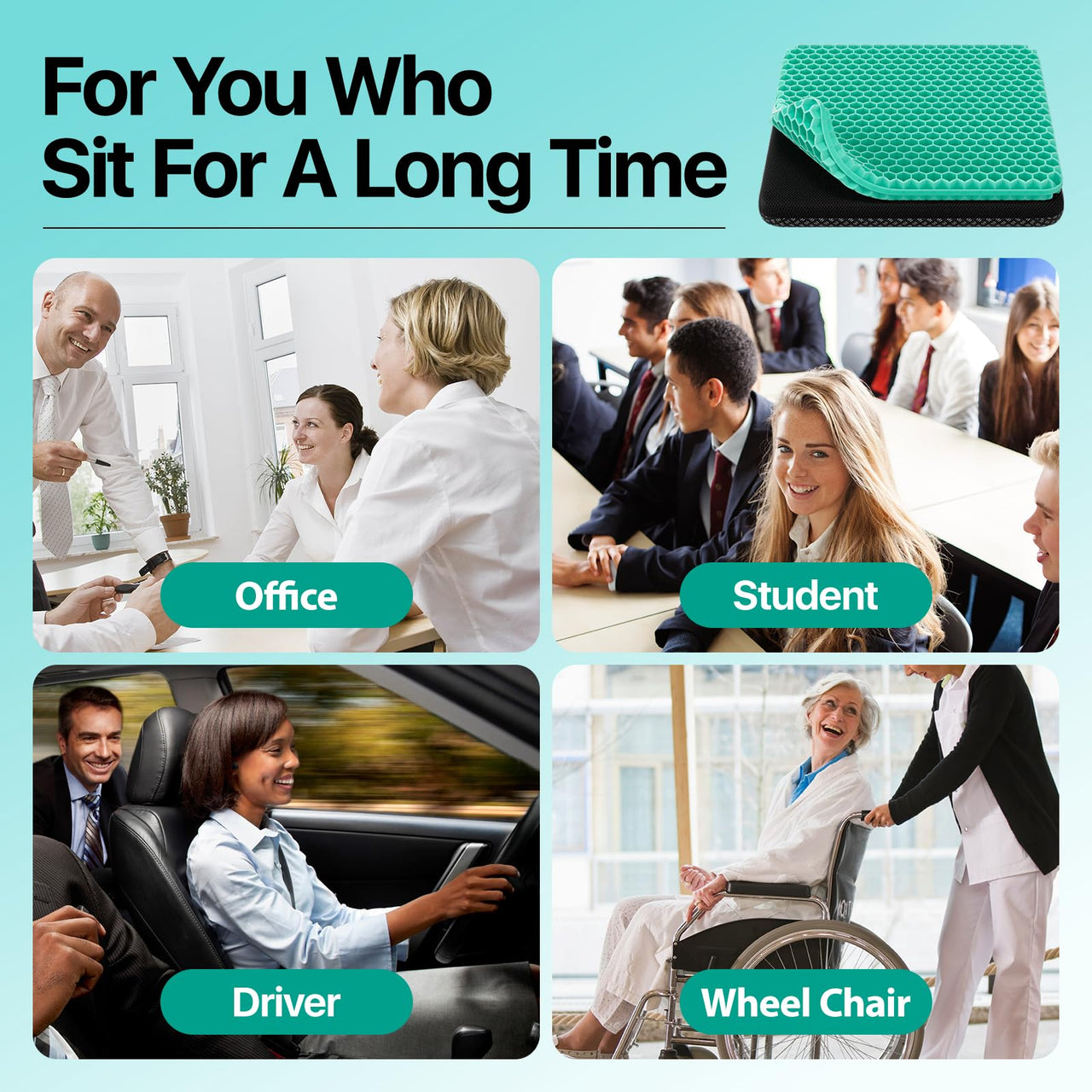 Cool Gel Honeycomb Seat Cushion