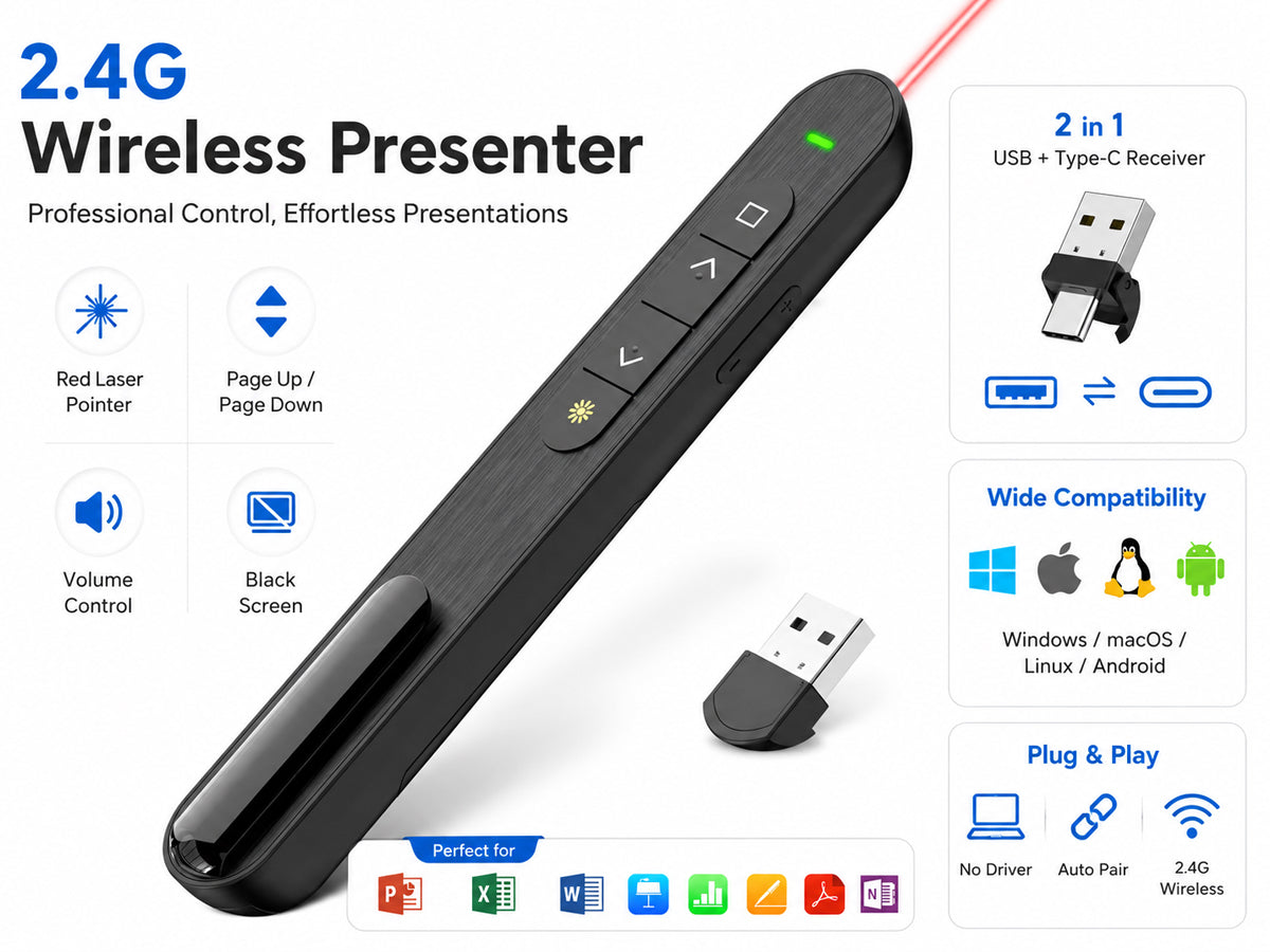 2.4Ghz USB Wireless Presenter Laser Pointer