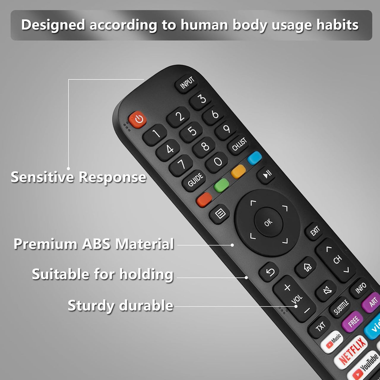 Hisense TV Replacement Remote EN-2G30H