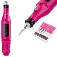 Thumbnail for Electric pedicure manicure set pink nail drill