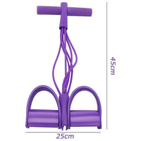 Thumbnail for Pedal Resistance Bands with Handles 6-Tubes Manual Tension Training Pedal