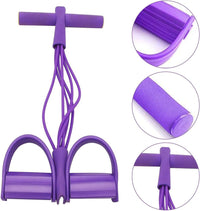 Thumbnail for Pedal Resistance Bands with Handles 6-Tubes Manual Tension Training Pedal