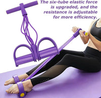 Thumbnail for Pedal Resistance Bands with Handles 6-Tubes Manual Tension Training Pedal