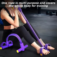 Thumbnail for Pedal Resistance Bands with Handles 6-Tubes Manual Tension Training Pedal