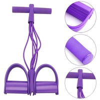 Thumbnail for Pedal Resistance Bands with Handles 6-Tubes Manual Tension Training Pedal