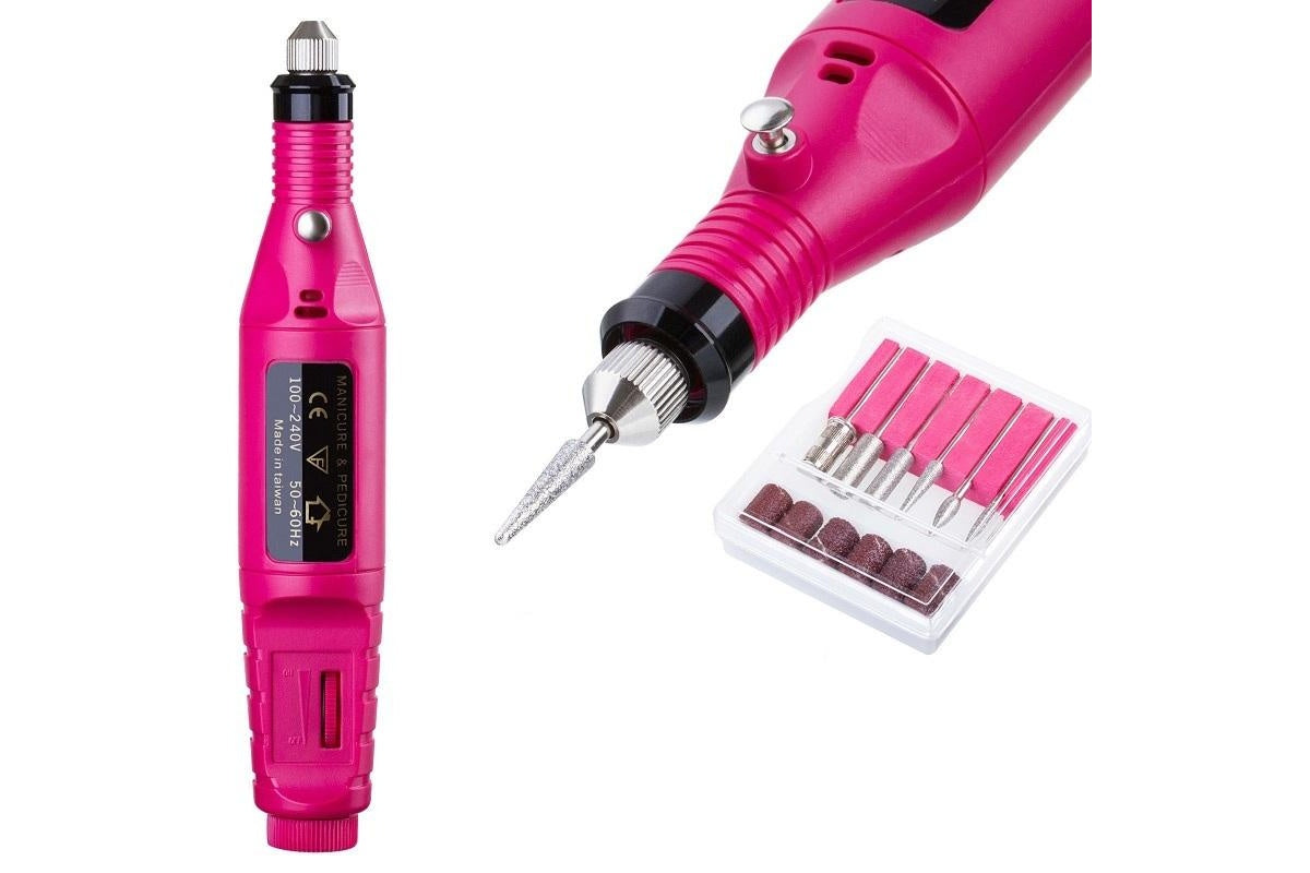 Rotary nail drill handpiece with variable speed