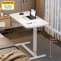 Thumbnail for Overbed Bedside Table Bed Desk Adjustable
